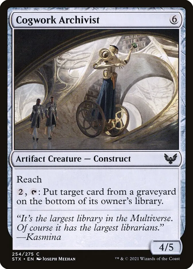 2021 Strixhaven: School of Mages Cogwork Archivist #254 common card image