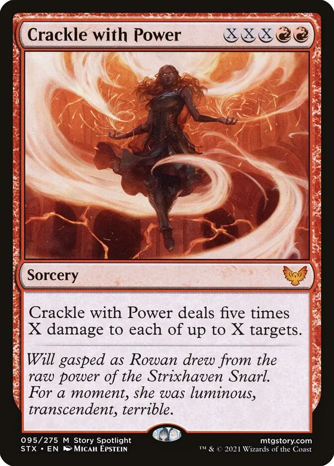 2021 Strixhaven: School of Mages Crackle with Power #95 mythic card image