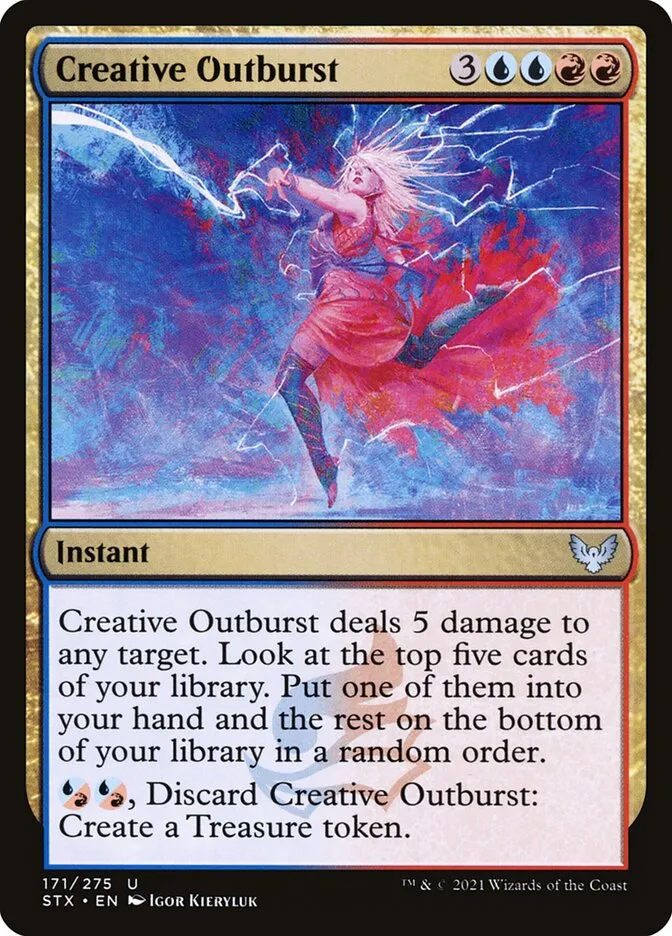 2021 Strixhaven: School of Mages Creative Outburst #171 uncommon card image