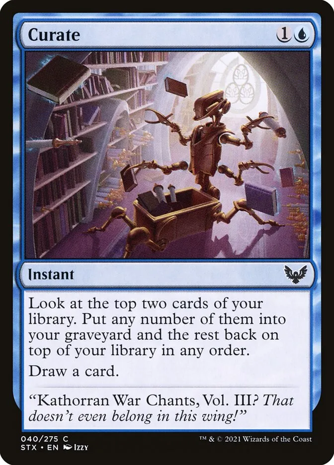 2021 Strixhaven: School of Mages Curate #40 common card image