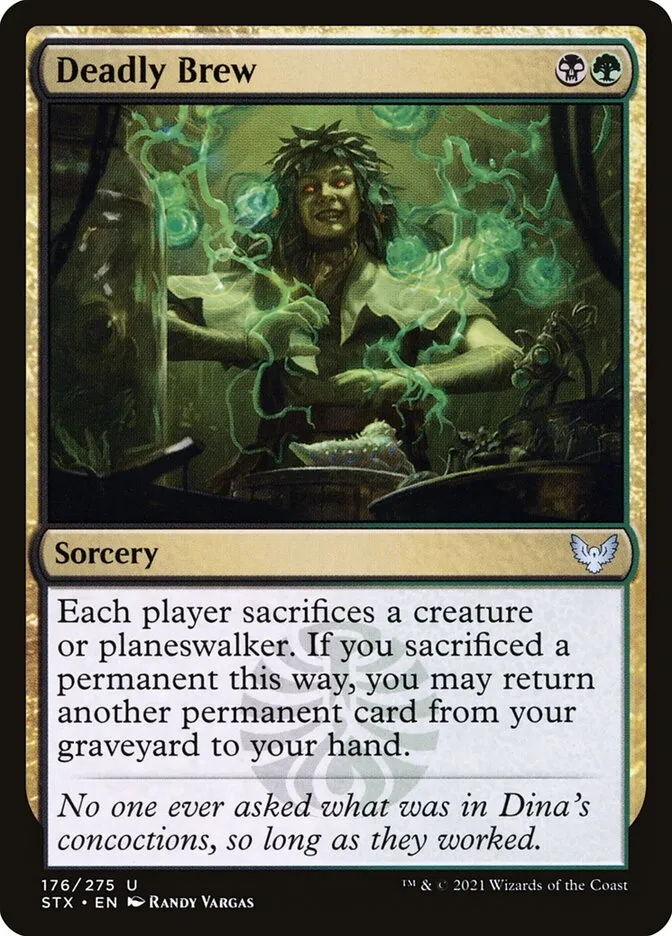 2021 Strixhaven: School of Mages Deadly Brew #176 uncommon card image