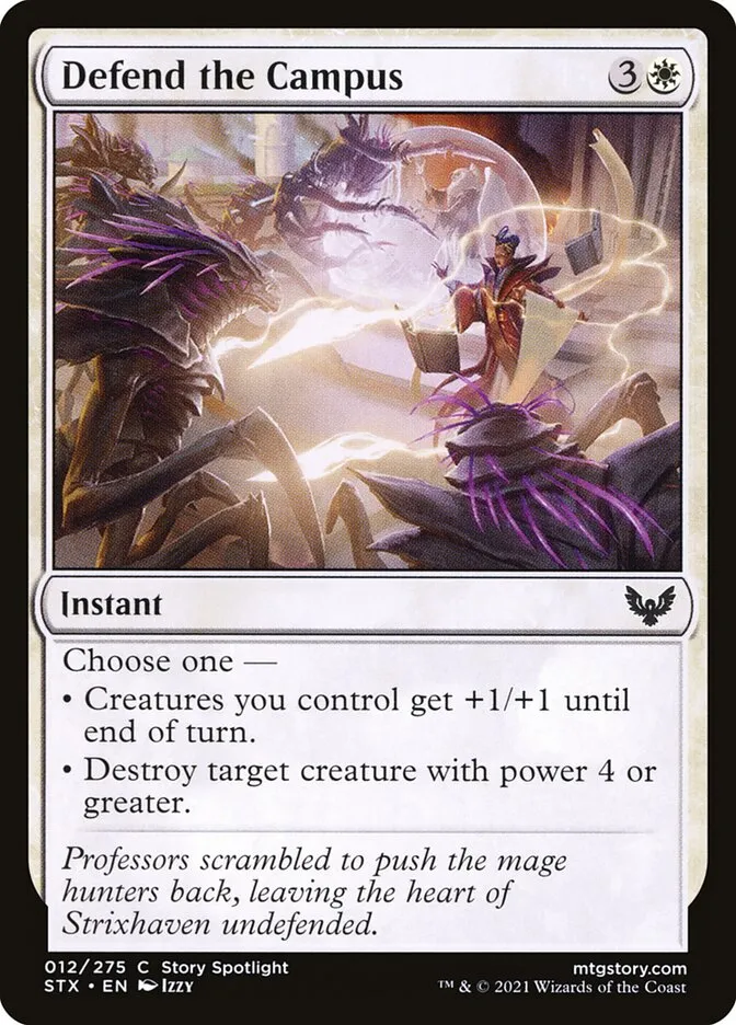 2021 Strixhaven: School of Mages Defend the Campus #12 common card image