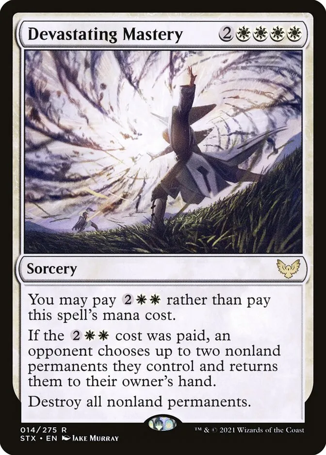2021 Strixhaven: School of Mages Devastating Mastery #14 rare card image