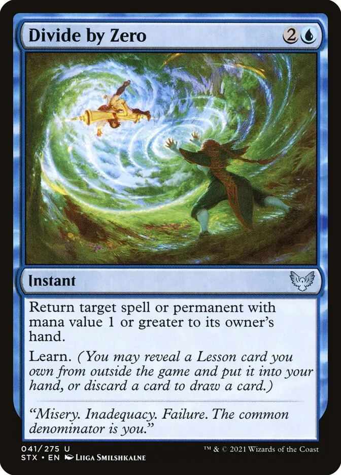 2021 Strixhaven: School of Mages Divide by Zero #41 uncommon card image