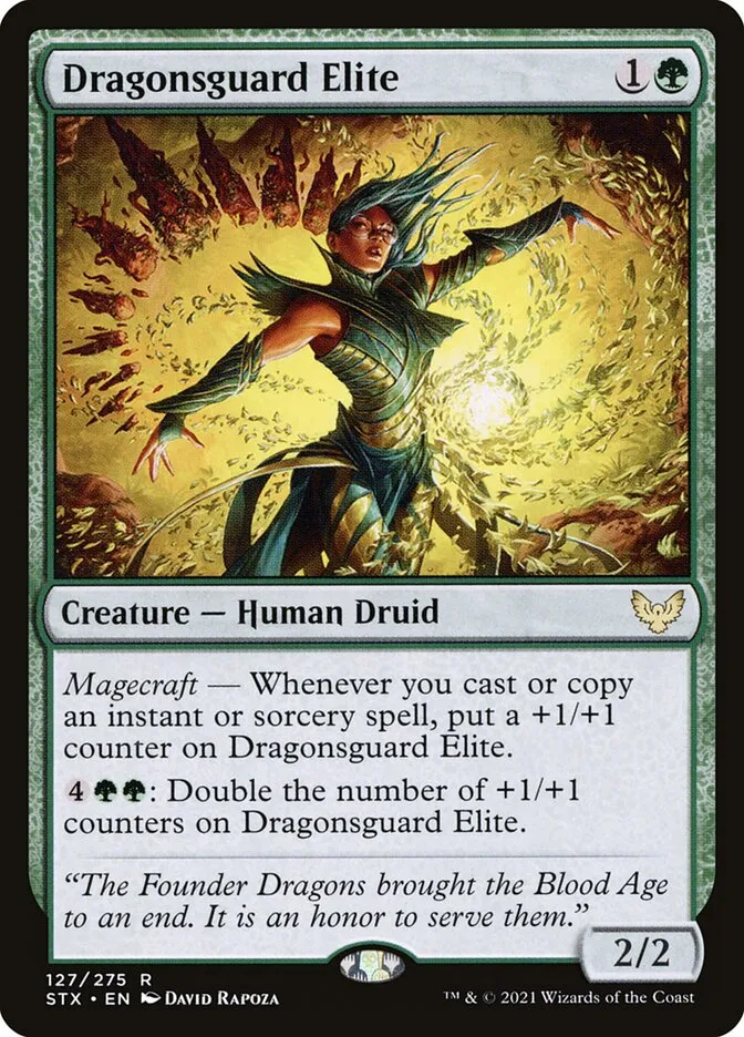 2021 Strixhaven: School of Mages Dragonsguard Elite #127 rare card image