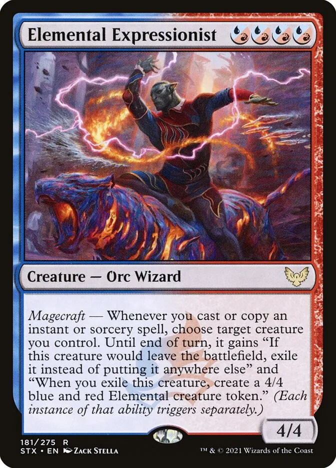 2021 Strixhaven: School of Mages Elemental Expressionist #181 rare card image
