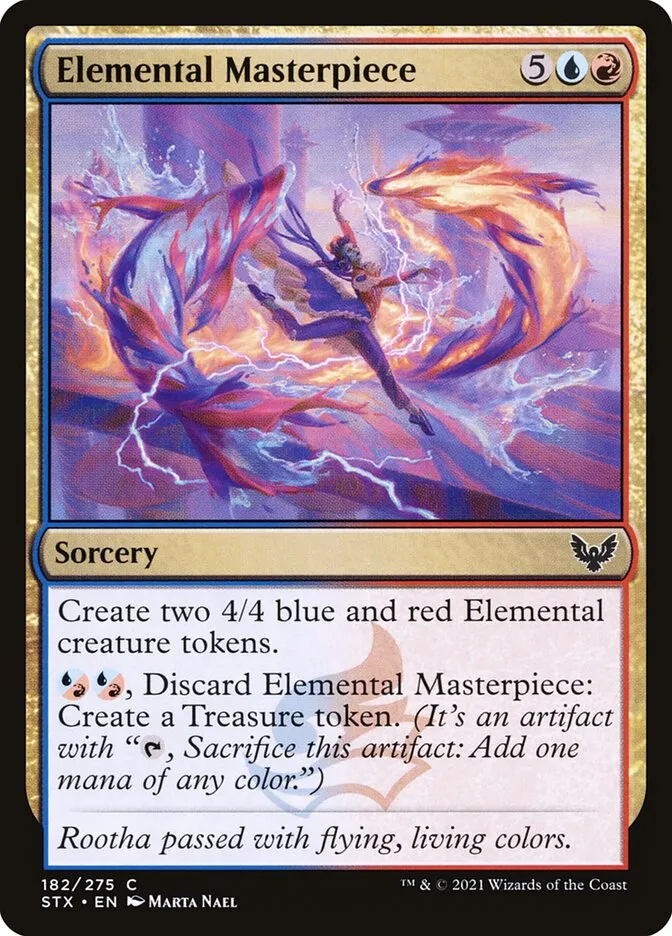 2021 Strixhaven: School of Mages Elemental Masterpiece #182 common card image