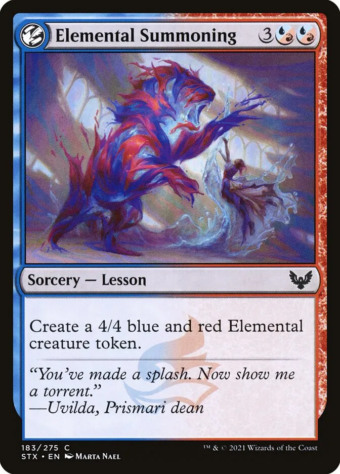 2021 Strixhaven: School of Mages Elemental Summoning #183 common card image