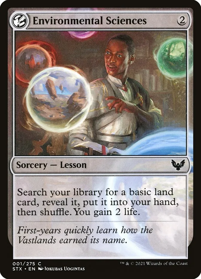 2021 Strixhaven: School of Mages Environmental Sciences #1 common card image