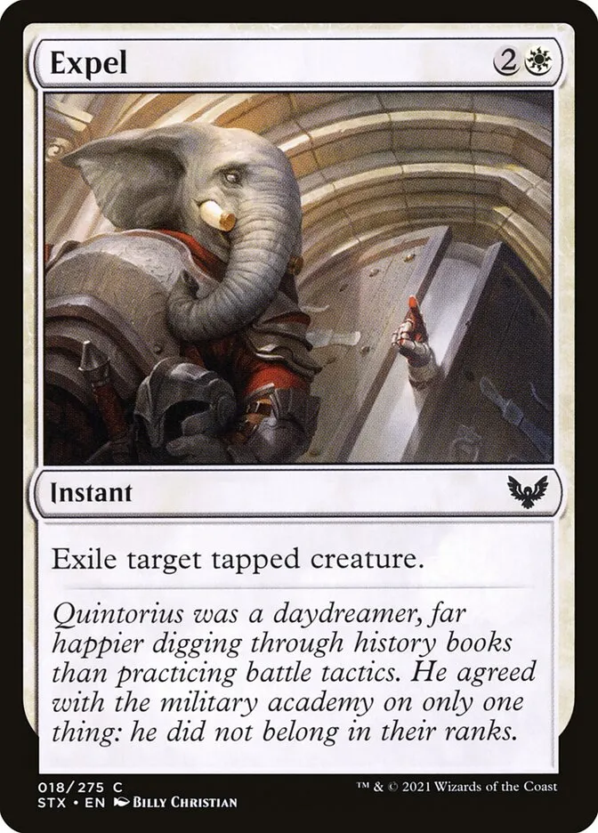 2021 Strixhaven: School of Mages Expel #18 common card image