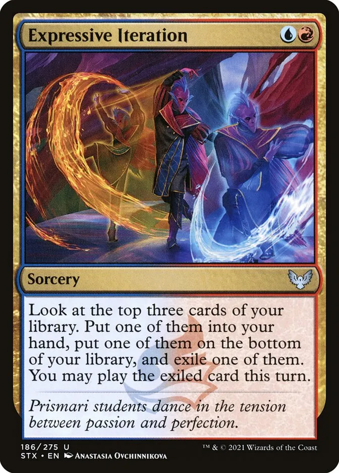 2021 Strixhaven: School of Mages Expressive Iteration #186 uncommon card image