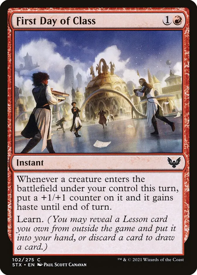 2021 Strixhaven: School of Mages First Day of Class #102 common card image