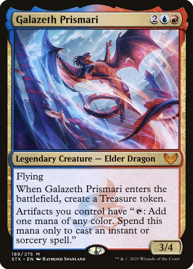 2021 Strixhaven: School of Mages Galazeth Prismari #189 mythic card image