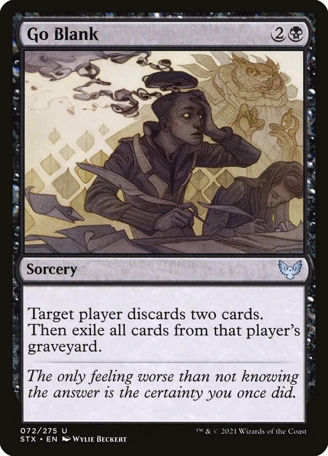 2021 Strixhaven: School of Mages Go Blank #72 uncommon card image