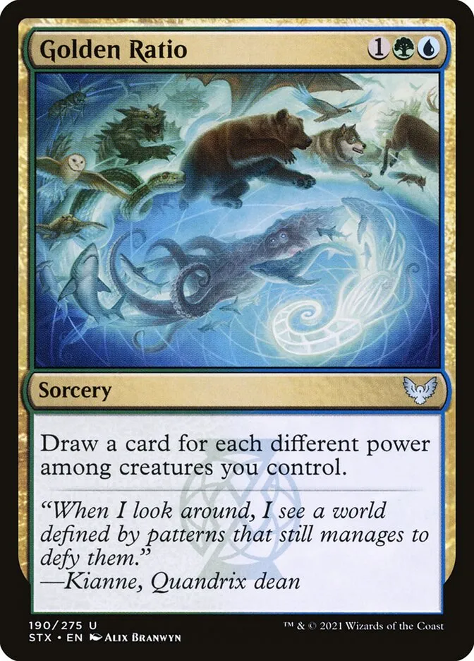 2021 Strixhaven: School of Mages Golden Ratio #190 uncommon card image