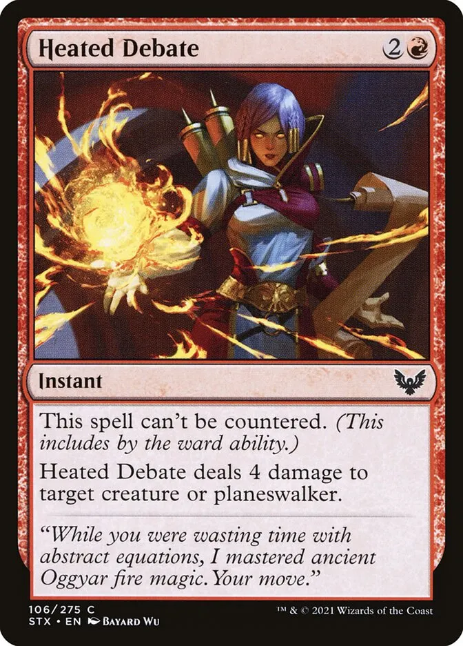 2021 Strixhaven: School of Mages Heated Debate #106 common card image