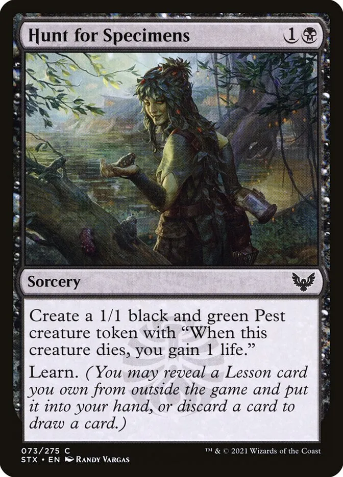 2021 Strixhaven: School of Mages Hunt for Specimens #73 common card image
