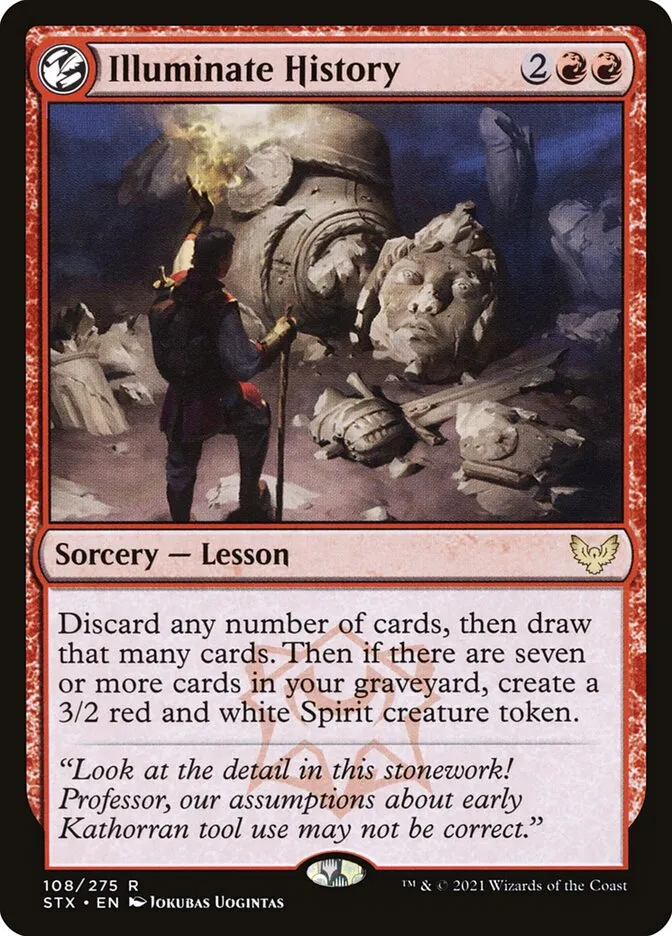 2021 Strixhaven: School of Mages Illuminate History #108 rare card image