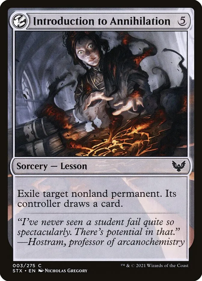 2021 Strixhaven: School of Mages Introduction to Annihilation #3 common card image
