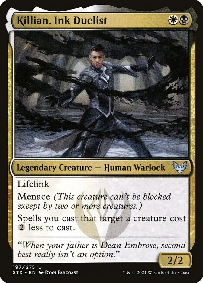 2021 Strixhaven: School of Mages Killian, Ink Duelist #197 uncommon card image