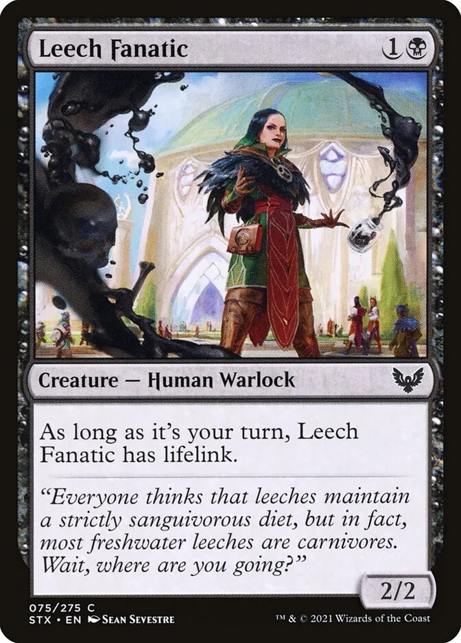 2021 Strixhaven: School of Mages Leech Fanatic #75 common card image