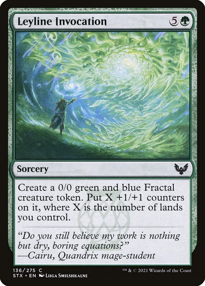 2021 Strixhaven: School of Mages Leyline Invocation #136 common card image