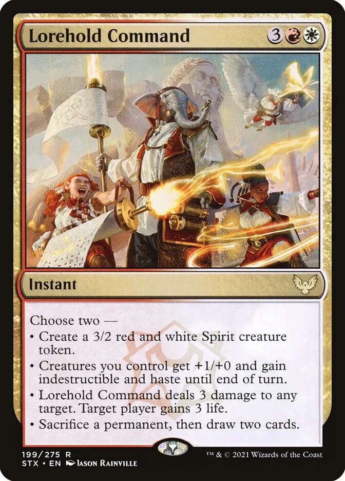 2021 Strixhaven: School of Mages Lorehold Command #199 rare card image