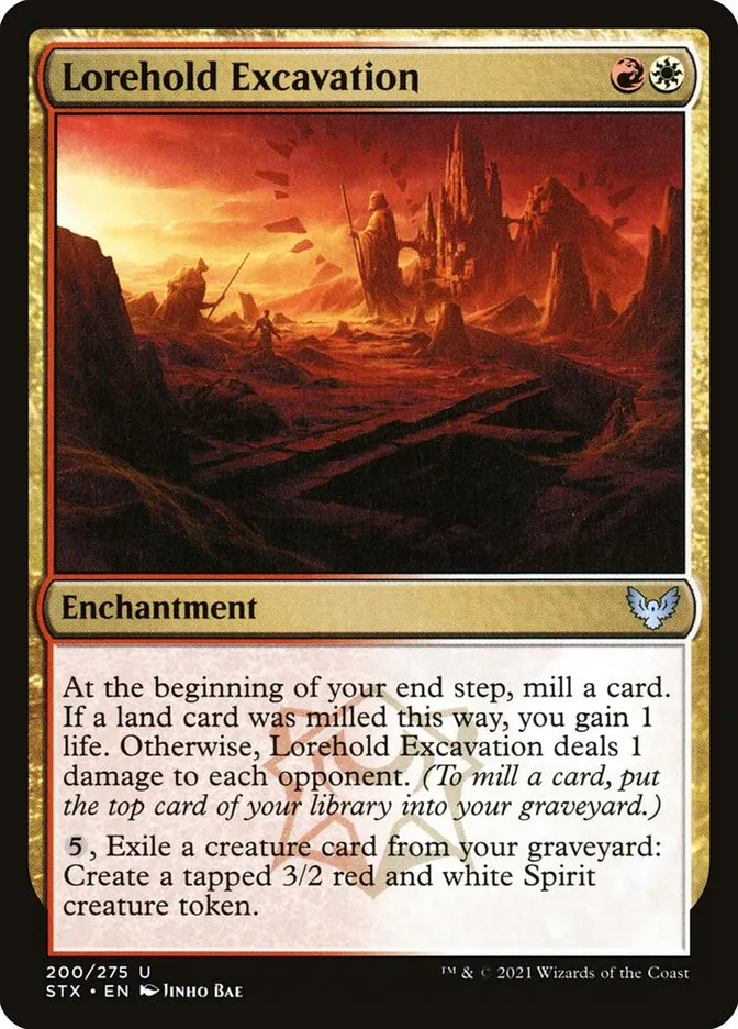 2021 Strixhaven: School of Mages Lorehold Excavation #200 uncommon card image