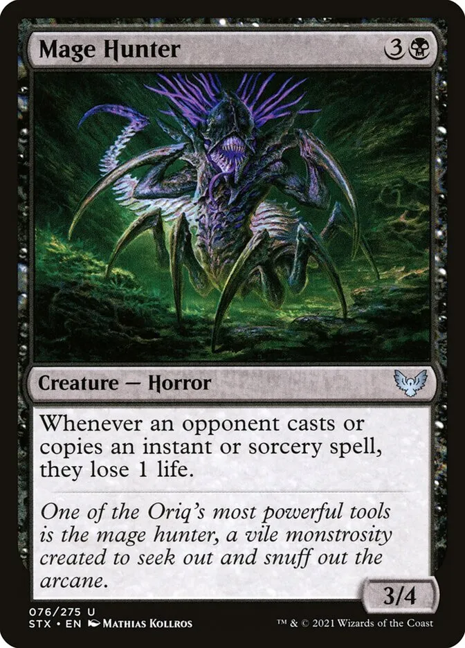 2021 Strixhaven: School of Mages Mage Hunter #76 uncommon card image