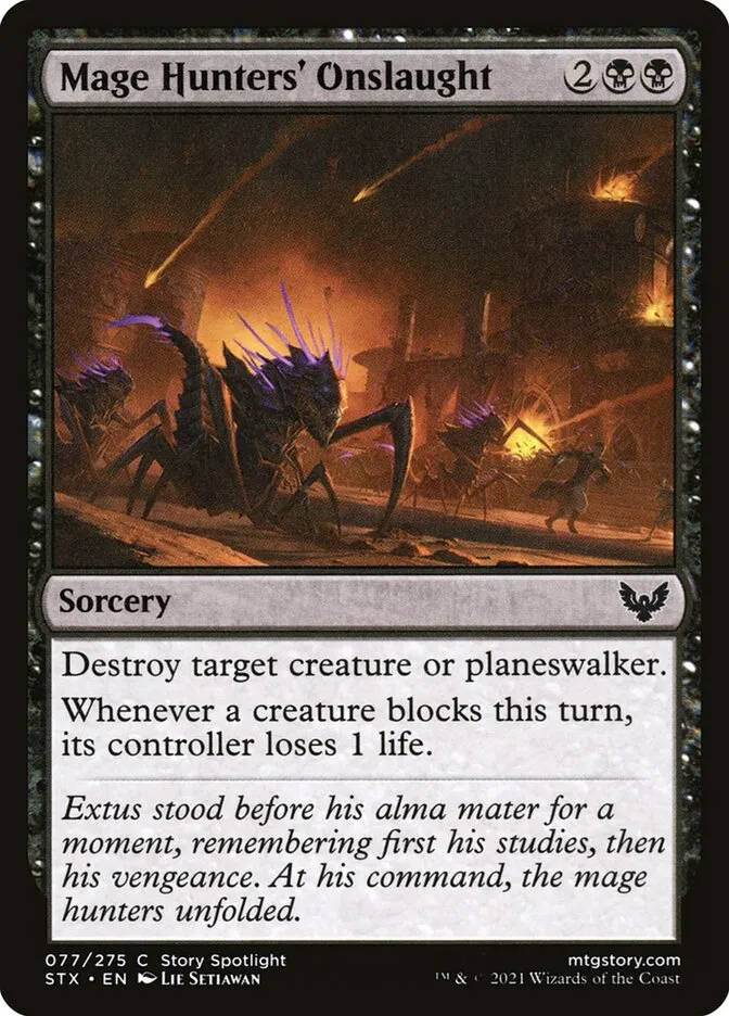 2021 Strixhaven: School of Mages Mage Hunters' Onslaught #77 common card image