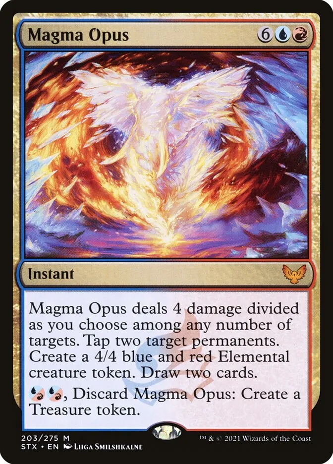 2021 Strixhaven: School of Mages Magma Opus #203 mythic card image