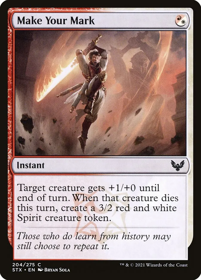 2021 Strixhaven: School of Mages Make Your Mark #204 common card image