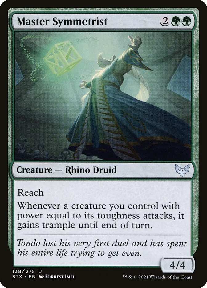 2021 Strixhaven: School of Mages Master Symmetrist #138 uncommon card image