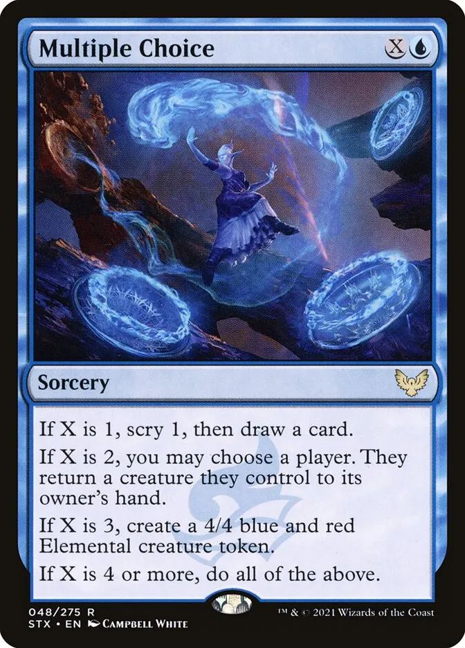 2021 Strixhaven: School of Mages Multiple Choice #48 rare card image