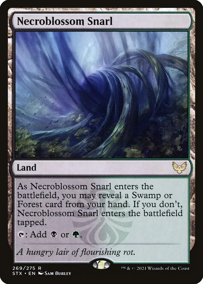 2021 Strixhaven: School of Mages Necroblossom Snarl #269 rare card image