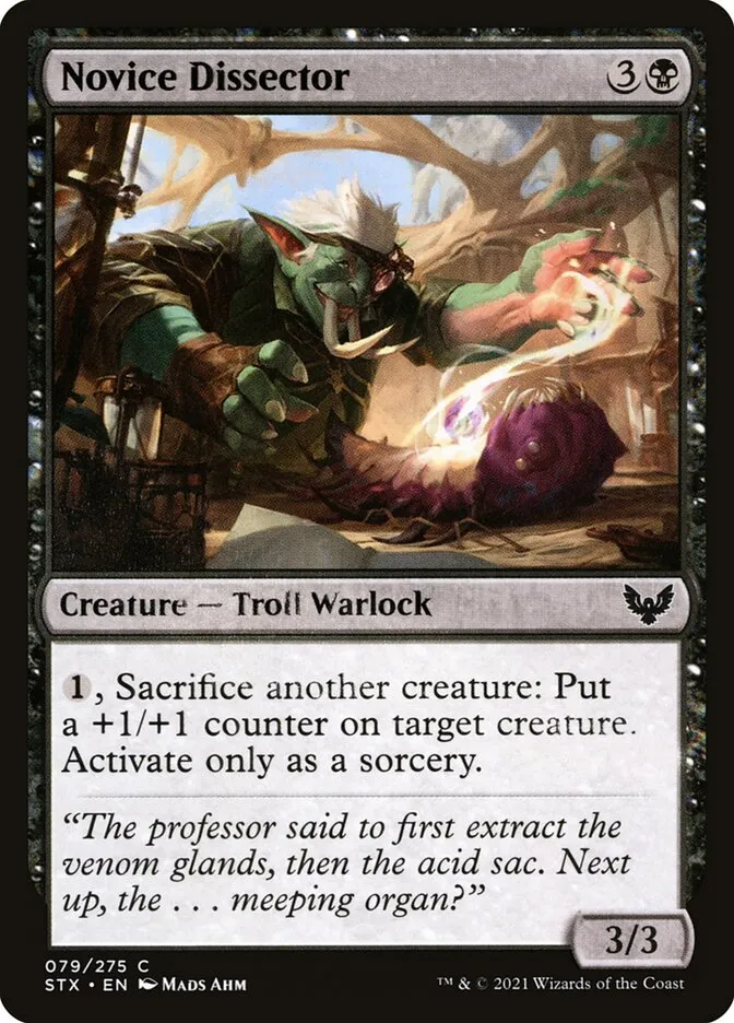 2021 Strixhaven: School of Mages Novice Dissector #79 common card image