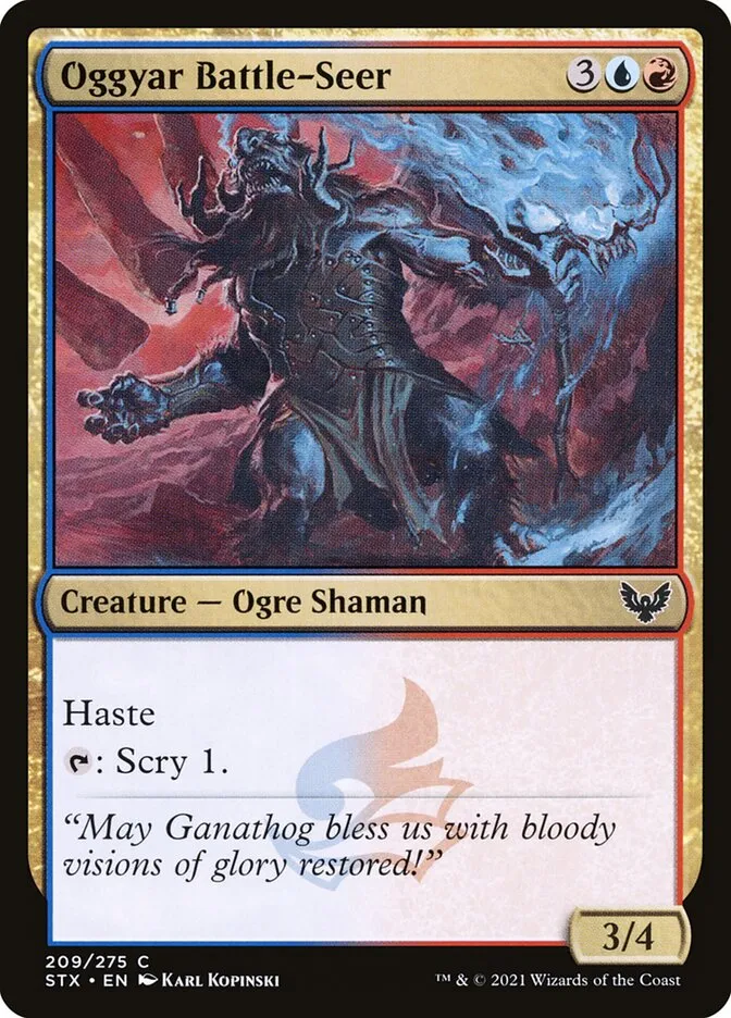 2021 Strixhaven: School of Mages Oggyar Battle-Seer #209 common card image