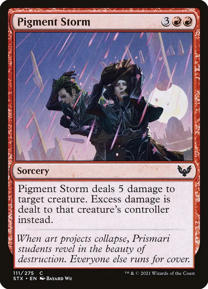 2021 Strixhaven: School of Mages Pigment Storm #111 common card image