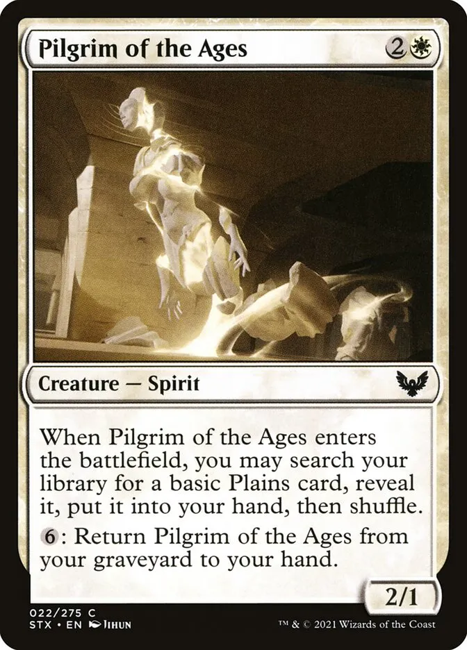2021 Strixhaven: School of Mages Pilgrim of the Ages #22 common card image