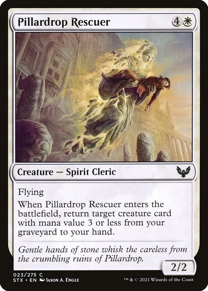 2021 Strixhaven: School of Mages Pillardrop Rescuer #23 common card image