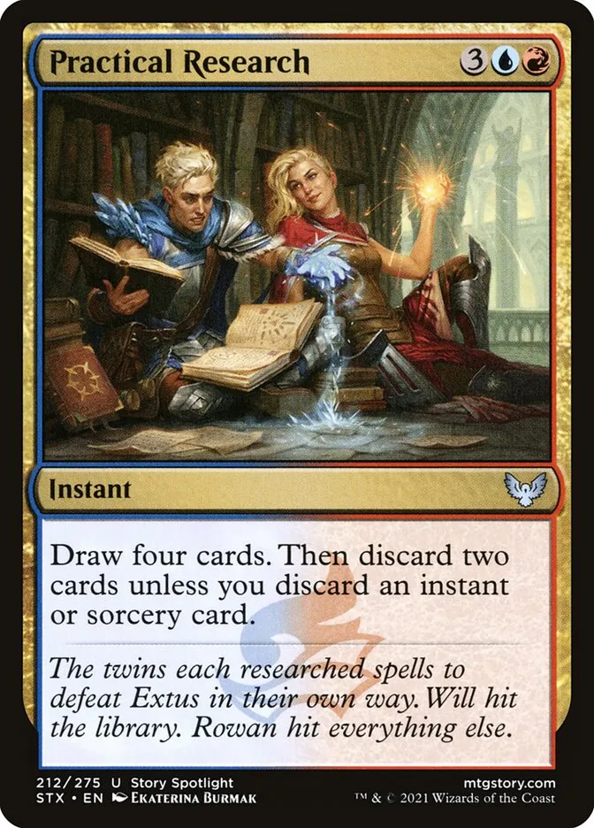 2021 Strixhaven: School of Mages Practical Research #212 uncommon card image