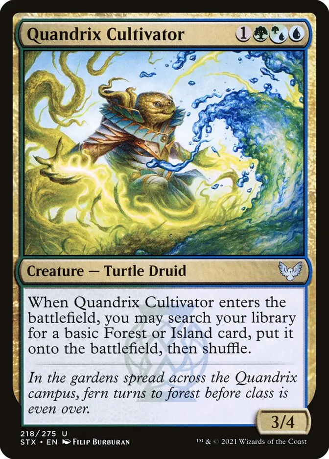 2021 Strixhaven: School of Mages Quandrix Cultivator #218 uncommon card image