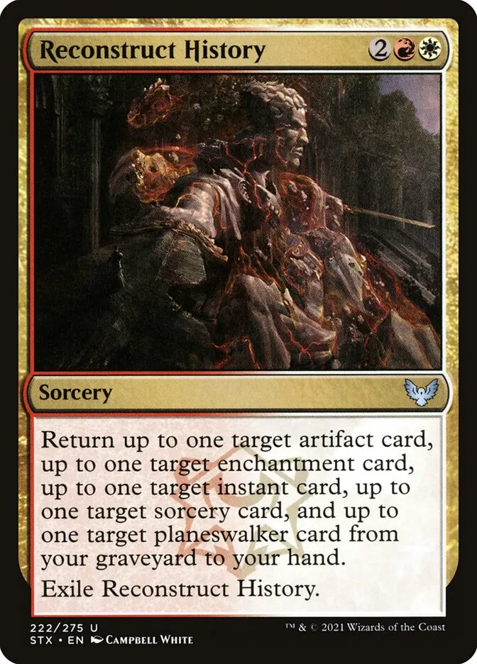 2021 Strixhaven: School of Mages Reconstruct History #222 uncommon card image