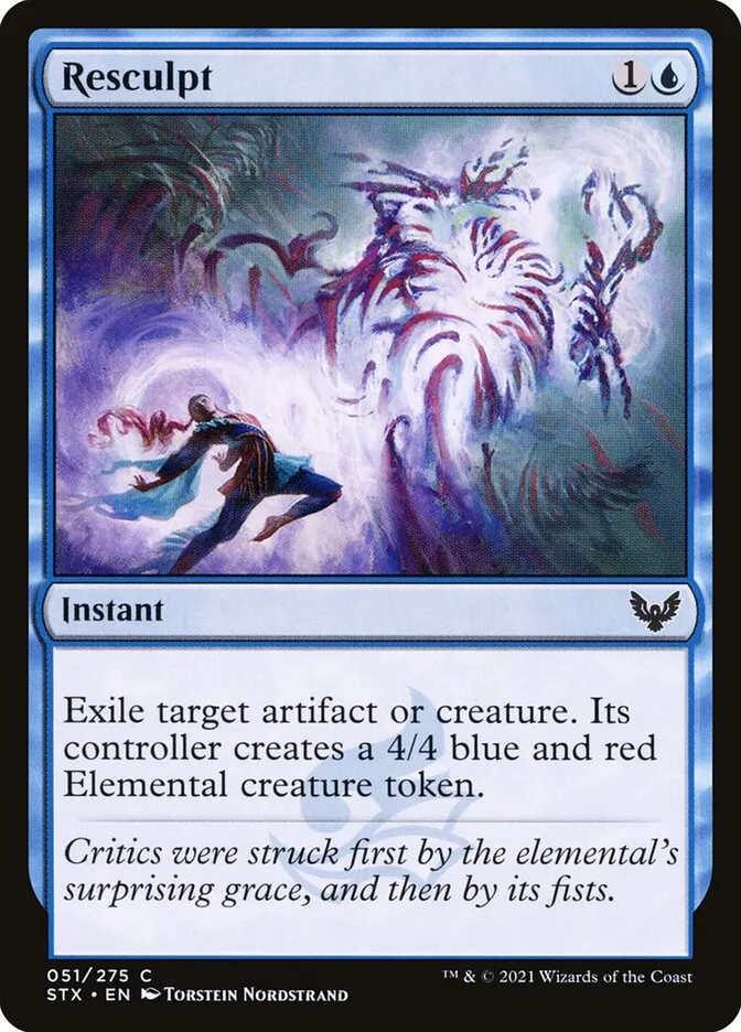 2021 Strixhaven: School of Mages Resculpt #51 common card image