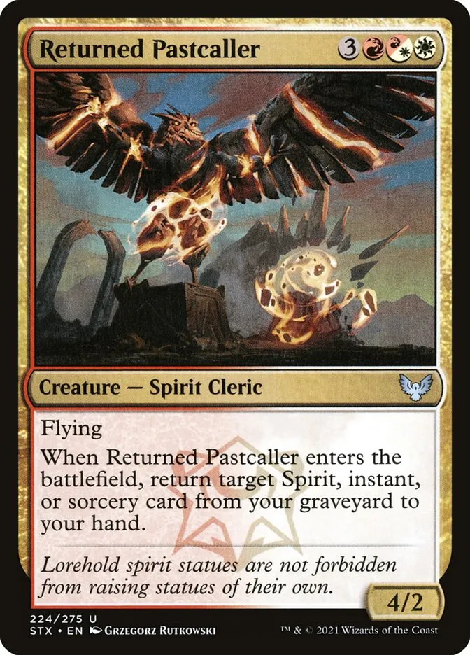 2021 Strixhaven: School of Mages Returned Pastcaller #224 uncommon card image