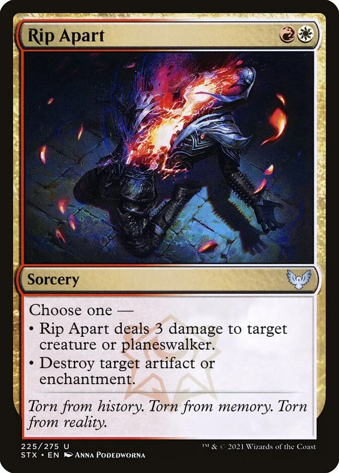 2021 Strixhaven: School of Mages Rip Apart #225 uncommon card image