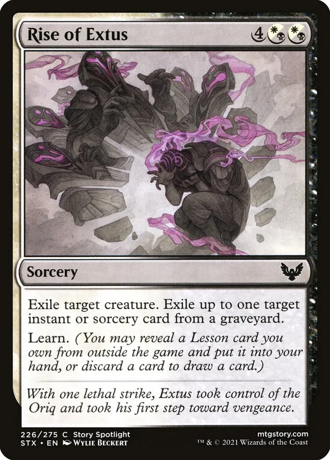 2021 Strixhaven: School of Mages Rise of Extus #226 common card image