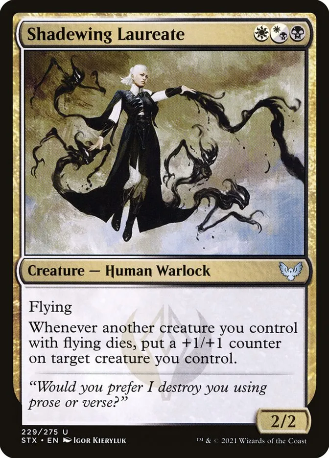 2021 Strixhaven: School of Mages Shadewing Laureate #229 uncommon card image