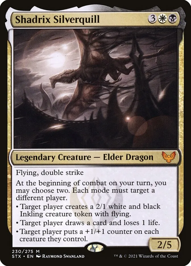 2021 Strixhaven: School of Mages Shadrix Silverquill #230 mythic card image