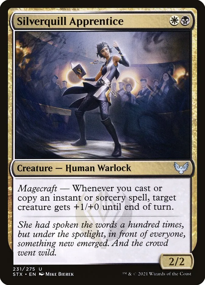 2021 Strixhaven: School of Mages Silverquill Apprentice #231 uncommon card image